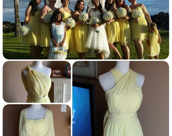 Chiffon convertible dress, convertible bridesmaid dress, infinity bridesmaid dress