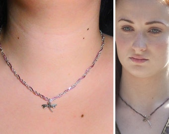 Sansa Stark Dragonfly Game of Thrones inspired Necklace