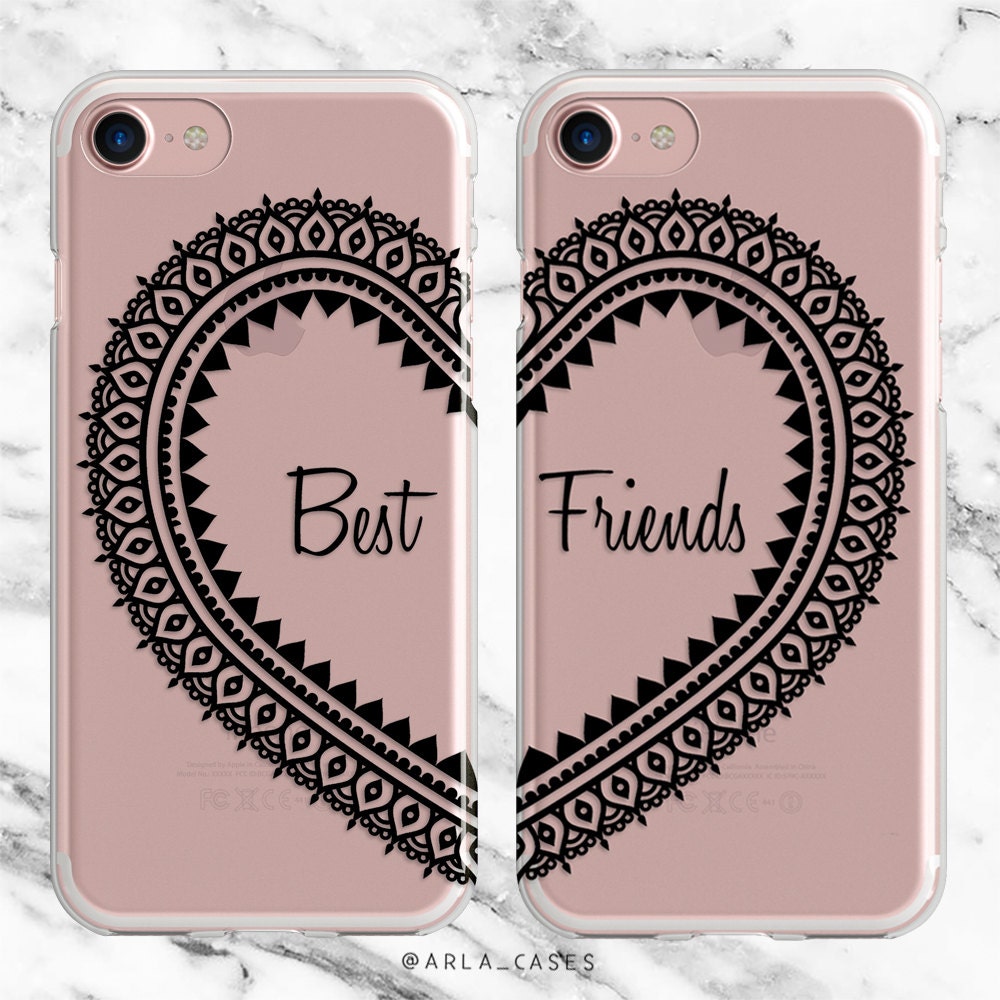 Best Friend Phone Case Set, Besties Gift, iPhone 7 Case, iPhone 6s Plus