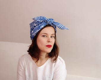 Womens linen head wrap, womens head scarf, womens hair scarf, linen bandana, CollectionWN