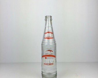 Vintage Hires Soda Bottle Vintage Hires Root Beer Soda Bottle Old Glass Soda Bottle 1960s Hires Soda Bottle