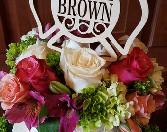 Maltese Cross Cake Topper - Unpainted Fireman Cake Decor - Fire Fighter - Wedding - Personalized