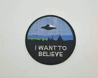 X-Files I Want To believe retro iron on patch applique