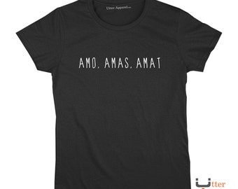 Amo, Amas, Amat Sherlock Holmes latin t-shirt. Series 4 "Ammo" shirt