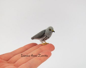 Felted cuckoo, Felted bird, miniature birds, tiny birds, needle felted cuckoo, cuckoo miniature, bird miniature, mini cuckoo, cuckoo