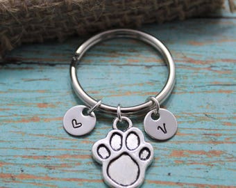 Dog Paw Keychain - Dog Lover Gift - Pet Lover - Personalized - Dog Keychain - Custom Dog - Keychain - Puppy