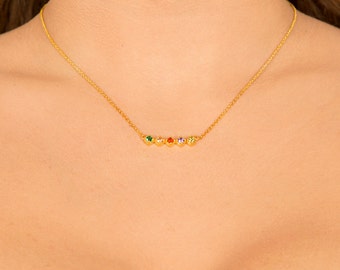 Necklace, Birthstones Necklace, Mothers Jewelry Gift, Mothers Day Necklace, Jewelry For Women, Best Friend Necklace, Mothers Day Present