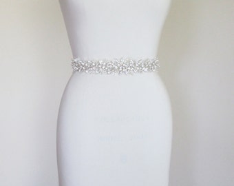 Exquisite crystal belt sash Bridal Swarovski by SabinaKWdesign