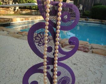 Beautiful Vintage dangle necklace faux pearl necklace wedding bride prom