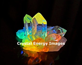Quartz Crystal Photo, Sedona Crystal, Rainbow Art, Reiki Art, Energy Healing, Chakra Art, Spiritual Art, Holistic, Yoga Art, Meditation Art