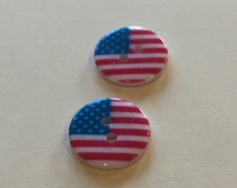 American flag button | Etsy