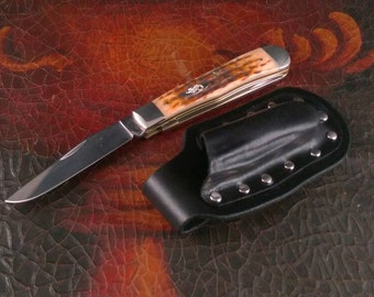 Case XX Knife Sheath - Friction fit sheath for Case Knives - Fits all folding Case knife models, hand made by American Made Upgrades