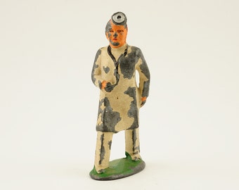 Vintage, antique, barclay, lead soldier, toy soldier, 1930s, doctor