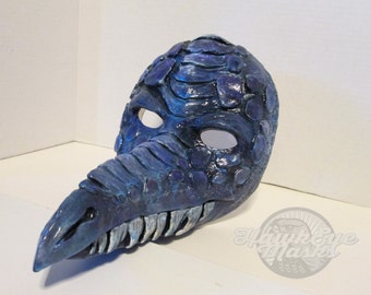 Fantasy Dragon mask, Masquerade, costume mask, handmade, hand painted, ooak, cosplay, Halloween, made to order