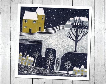 Christmas cards 2017,New year cards 2018,Holiday cards 2018,Thank you cards,Blank cards,Birthday cards,Card pack,linoprint cards,Cards, art