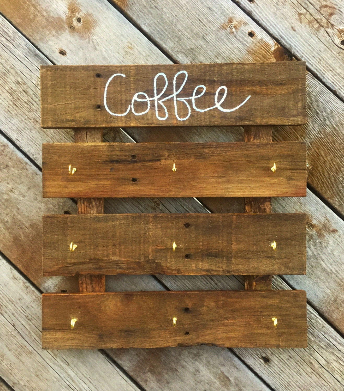 Pallet Wood Coffee Cup Rack Coffee Cup Holder Pallet