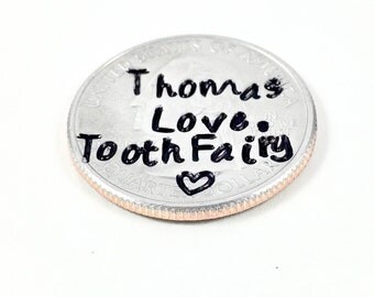 Tooth fairy coin, Personalized Tooth fairy gift, Faery faerie lost tooth, Magical toothfairy, Magical tooth fairy gift, Lost tooth coin