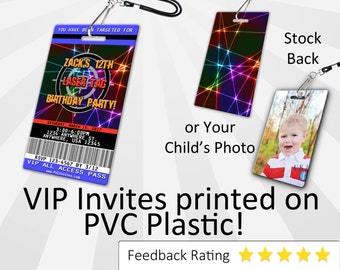 Laser Tag Invitation PLASTIC Laser Tag, Laser Tag Invitation, Birthday Invitation, Birthday Invite, Laser Tag Birthday Invitation SKU-INV147
