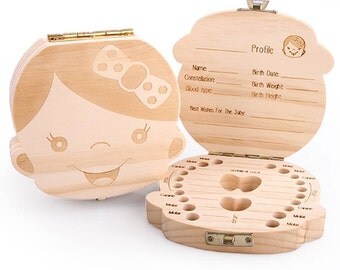 Tooth Fairy Box/Baby Tooth Box/Baby Tooth Storage Box/Baby Keepsake/Baby Shower Gift/Personalized Keepsake/Umbilical Cord Box
