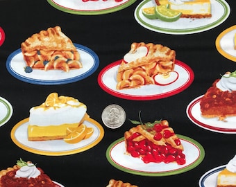 PIE Fabric, "Kiss the Cook" By Robert Kaufman ~ 100% Cotton Fat Quarter/ FQ, Fat Quarter for Quilting & Crafts