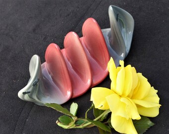 Ceramic Toast Rack or Napkin Holder - Shorter & Son Ltd., Staffordshire, England