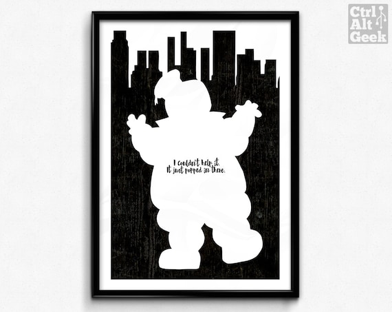 Stay Puft // Ghostbusters Poster Ghostbuster's Print Dan