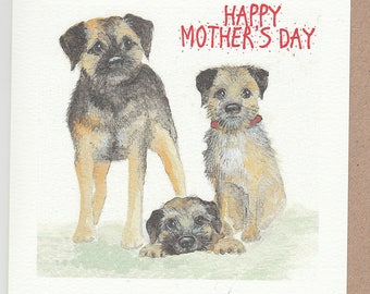 Best Of 70 Border Terrier Mother's Day Card