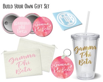 GPB Gamma Phi Beta Build Your Own Gift Set Sorority Bid Day Graduation Big Little