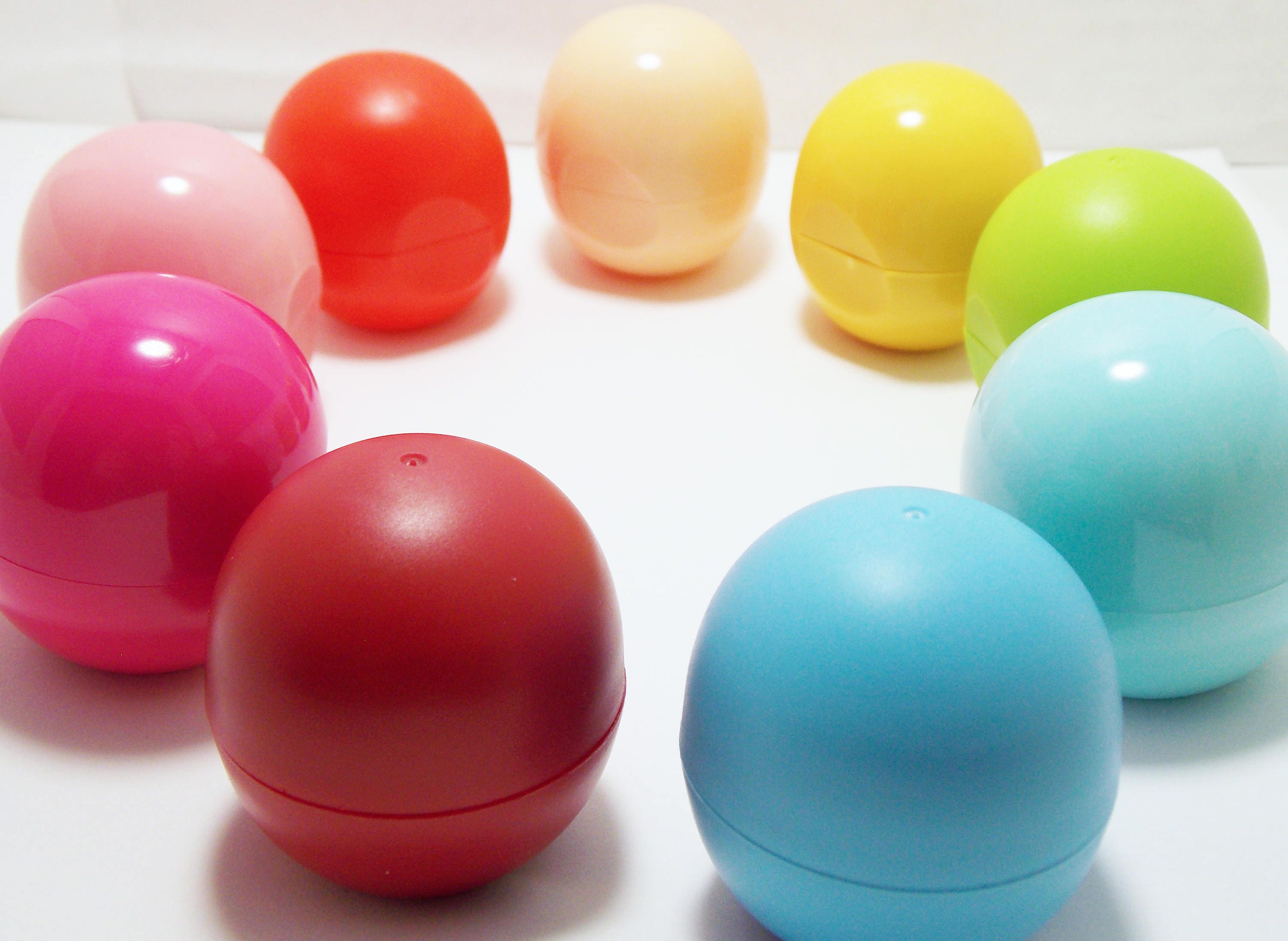 Empty Lip balm Tubes/Containers, Oval container, Round, Sphere shape ...