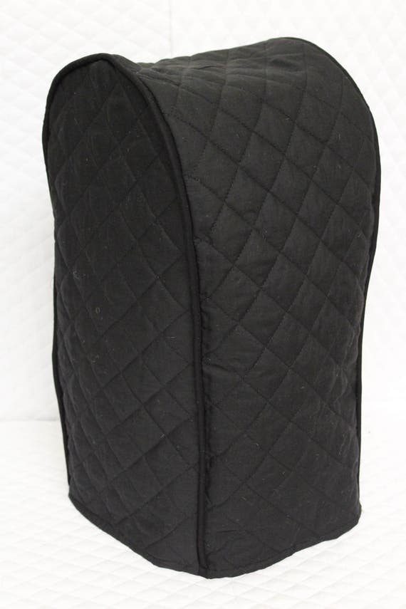 Black quilted blender cover