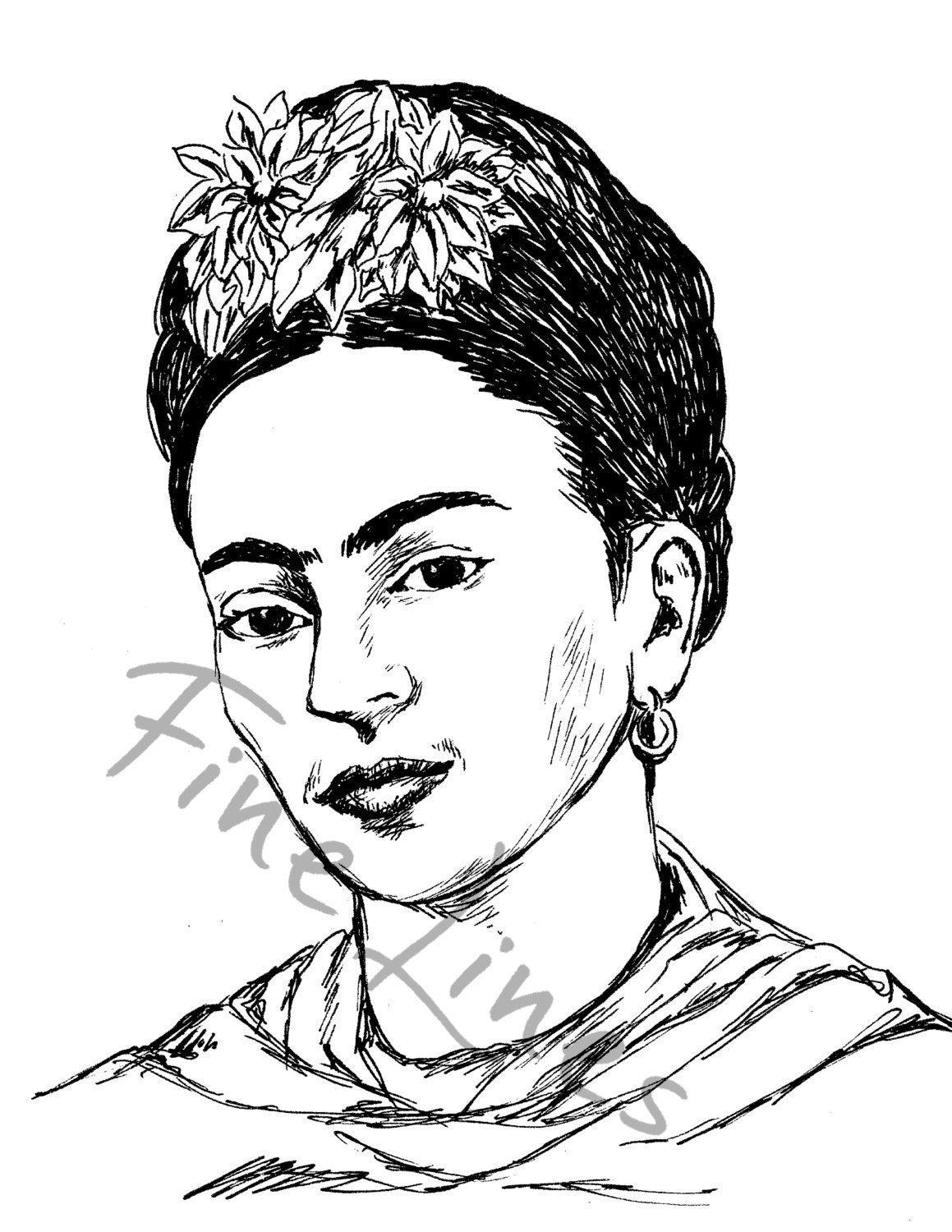 Frida Kahlo tribute Printable Art