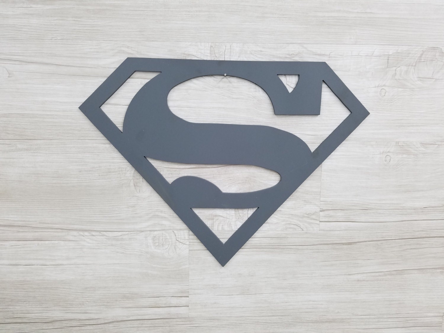 Superman Symbol Decor Home Decor Wall Art Unpainted