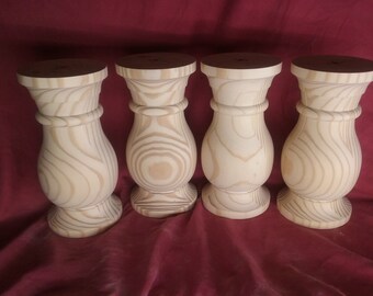 Genuine hand turned balustrade coffee table legs