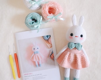 Cotton Candy Bunny Amigurumi Kit