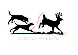 Download Walker dogs running deer SVG design/ SVG file/ svg design/