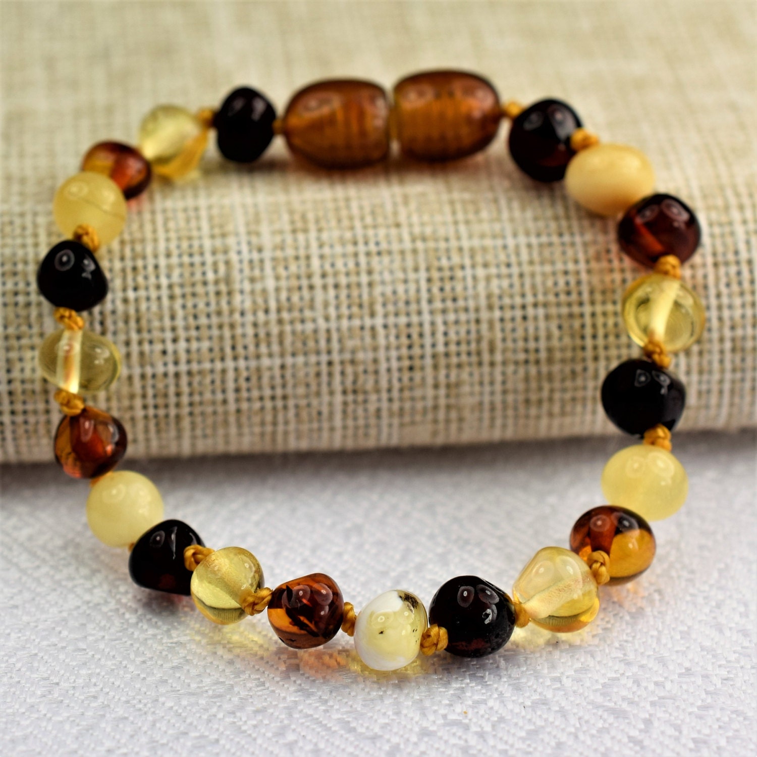 Genuine Baltic Amber. Baby Teething Bracelet. Baltic amber.