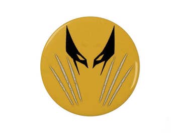 Wolverine - Pin Back Badge/Magnet - X Men - Logan - Marvel