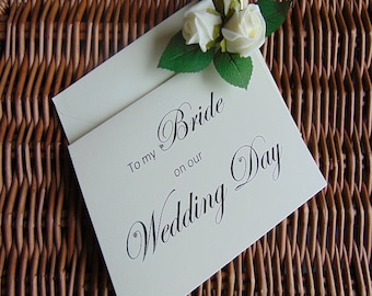 To my bride on our wedding day, To my bride Card, wedding card, wedding cards, wedding card, groom to bride card, card for bride, my bride