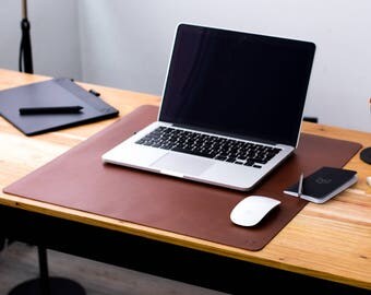GIFTS FOR MEN. Leather Desk Mat, Pad, Mouse Pad, Gifts for men, Anniversary, Boyfriend Personalized Gift, Stationery Office Accessories.