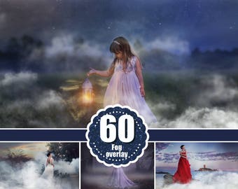 60 fog smoke Photoshop Overlays, Photography overlay, realistic real smoke, mist Overlays, clouds Morning Effect, png file