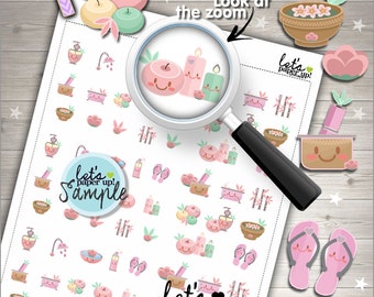 60%OFF - Spa Stickers, Printable Planner Stickers, Relax Stickers, Kawaii Stickers, Planner Accessories, Cute Stickers, Calm, Repose