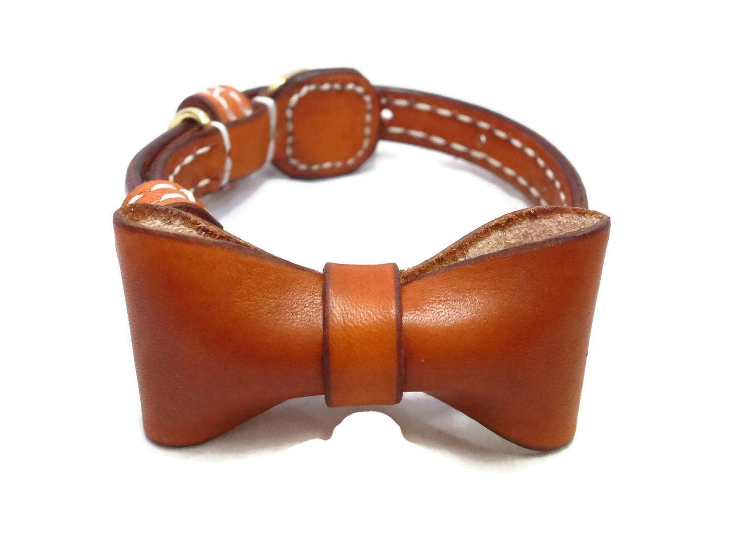 Dog Collar With Bow BowTie Dog Collars Handmade