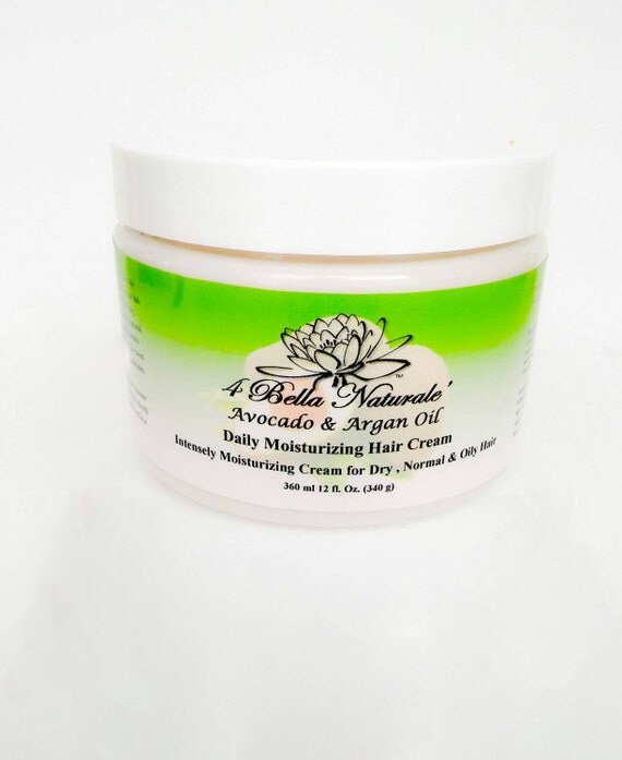 Avocado & Argan Oil Daily Moisturizer Hair Cream by 4BellaNaturale