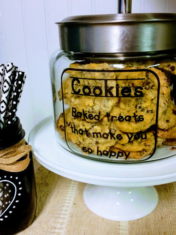 Cookie Jar / Kid Kanister Cookie Jar / Glass Cookie Jar