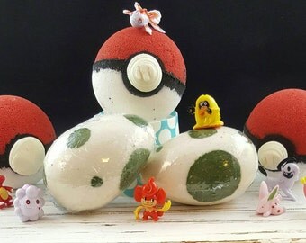 Gotta Catch Them All- Pokémon Pokeball, Great Ball, or Master Ball inspired Bath Bomb and Bubble Bar- Aloha Waikiki, Raspberry, or Blueberry