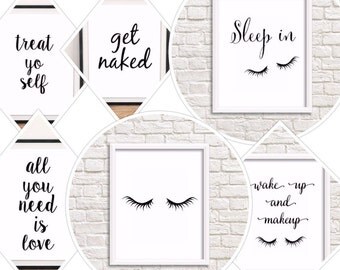 Affiche scandinave 15 Prints set Poster Black and white art Poster quotes Poster Affiche typo Print art printable quote Scandinavian Poster