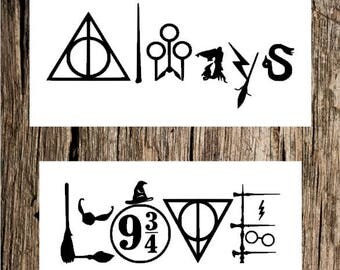 Harry Potter Love decal / Harry Potter Always decal / HP decal / HP bumper sticker