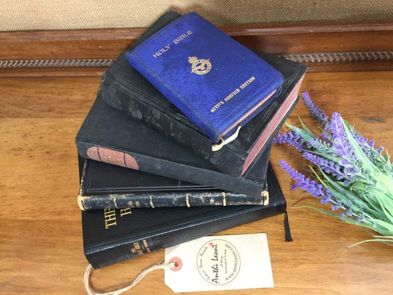 Holy Bible - Book of Common Prayer - Rare RELIGIOUS Books - BLACK and Gold Books
