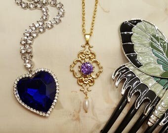 TITANIC - Rose's Strolling Deck Dress Necklace and Earrings