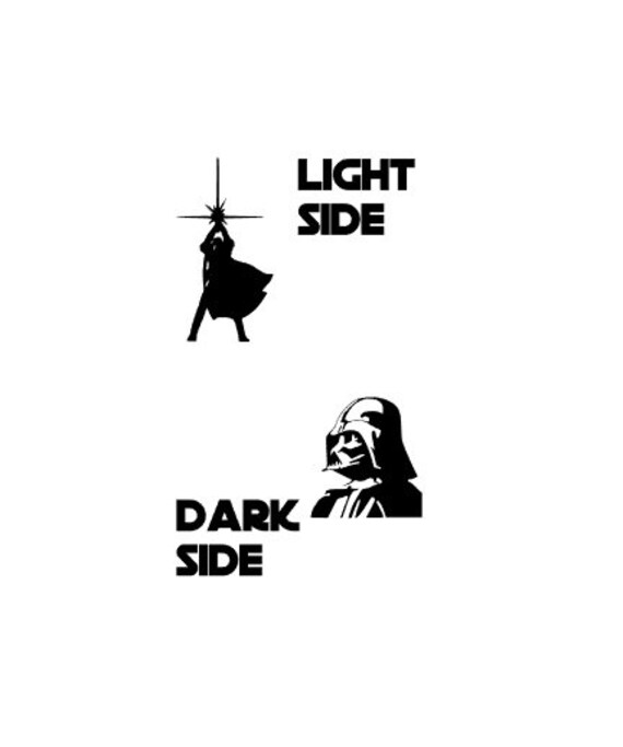 Items similar to Light Side Dark Side Light Switch on Etsy